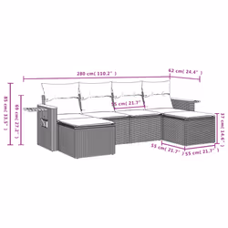 VidaXL 3259459 set mobili da esterno