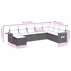 VidaXL 3259486 set mobili da esterno