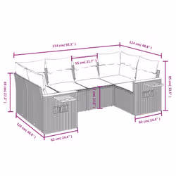 VidaXL 3259505 set mobili da esterno Grigio scuro - Vista aggiuntiva 3