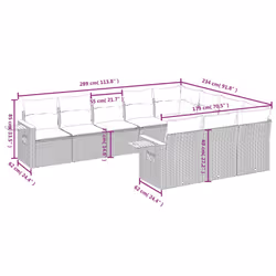 VidaXL 3259577 set mobili da esterno