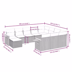VidaXL 3259610 set mobili da esterno