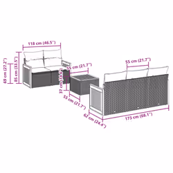 VidaXL 3259867 set mobili da esterno
