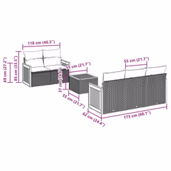 VidaXL 3259868 set mobili da esterno - Vista aggiuntiva 3