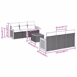 VidaXL 3259871 set mobili da esterno