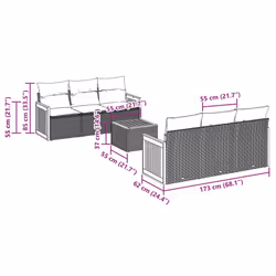 VidaXL 3259872 set mobili da esterno