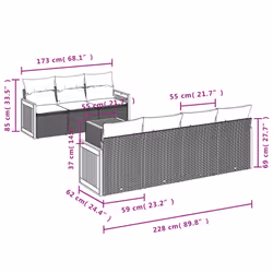 VidaXL 3259890 set mobili da esterno