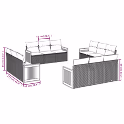 VidaXL 3259917 set mobili da esterno