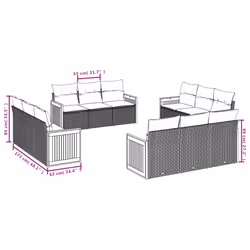 VidaXL 3259924 set mobili da esterno