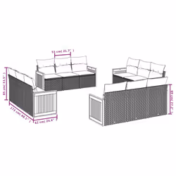 VidaXL 3259925 set mobili da esterno - Vista aggiuntiva 3