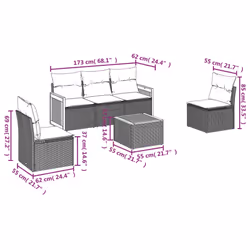 VidaXL 3259937 set mobili da esterno