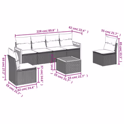 VidaXL 3259941 set mobili da esterno