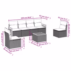 VidaXL 3259944 set mobili da esterno