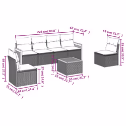 VidaXL 3259948 set mobili da esterno