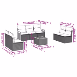VidaXL 3259956 set mobili da esterno