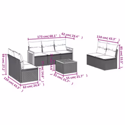 VidaXL 3259965 set mobili da esterno
