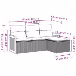 VidaXL 3259994 set mobili da esterno