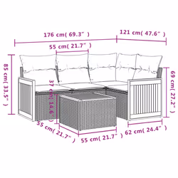 VidaXL 3260022 set mobili da esterno
