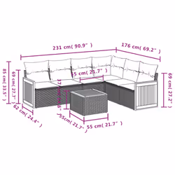 VidaXL 3260088 set mobili da esterno