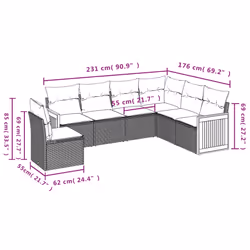 VidaXL 3260098 set mobili da esterno