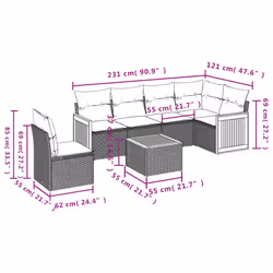 VidaXL 3260103 set mobili da esterno