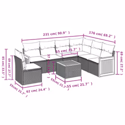 VidaXL 3260105 set mobili da esterno