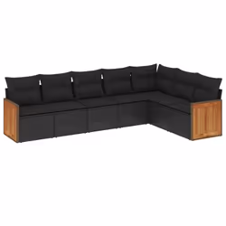 VidaXL 3260109, Nero, 7 pz