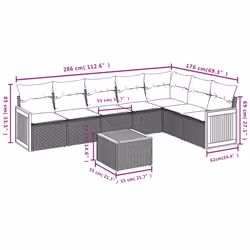 VidaXL 3260112 set mobili da esterno