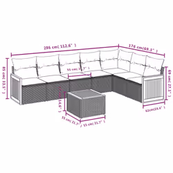 VidaXL 3260121 set mobili da esterno