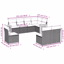 VidaXL 3260133 set mobili da esterno - Vista aggiuntiva 3