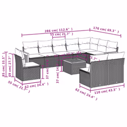 VidaXL 3260159 set mobili da esterno