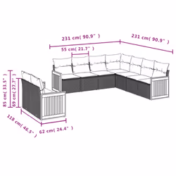VidaXL 3260180 set mobili da esterno