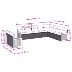 VidaXL 3260194 set mobili da esterno