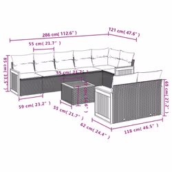 VidaXL 3260231 set mobili da esterno
