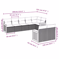 VidaXL 3260232 set mobili da esterno
