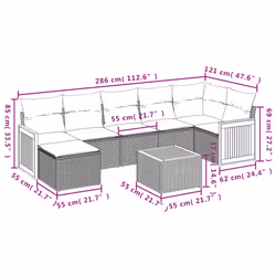 VidaXL 3260270 set mobili da esterno