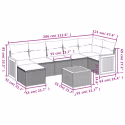 VidaXL 3260281 set mobili da esterno - Vista aggiuntiva 3