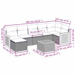 VidaXL 3260282 set mobili da esterno - Vista aggiuntiva 3