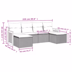 VidaXL 3260309 set mobili da esterno