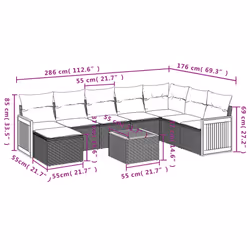 VidaXL 3260333 set mobili da esterno