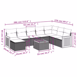 VidaXL 3260334 set mobili da esterno