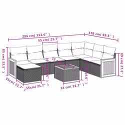 VidaXL 3260337 set mobili da esterno