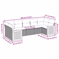 VidaXL 3260351 set mobili da esterno