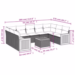 VidaXL 3260359 set mobili da esterno - Vista aggiuntiva 3