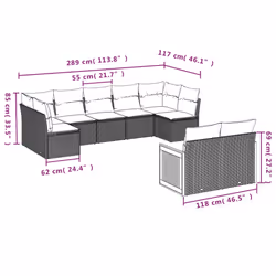 VidaXL 3260371 set mobili da esterno - Vista aggiuntiva 3