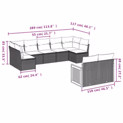 VidaXL 3260373 set mobili da esterno - Vista aggiuntiva 3