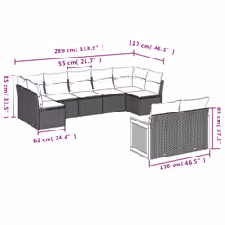 VidaXL 3260380 set mobili da esterno