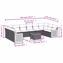 VidaXL 3260411 set mobili da esterno