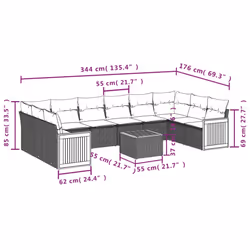 VidaXL 3260413 set mobili da esterno