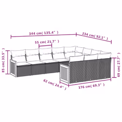VidaXL 3260417 set mobili da esterno