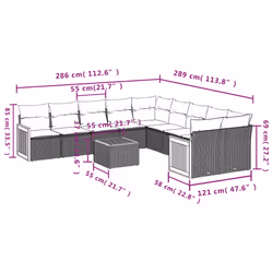 VidaXL 3260432 set mobili da esterno